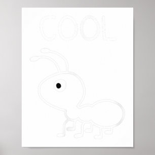 Poster Fourmi Cool, Jeux de mots, Drôle, Blagues, Sarcast