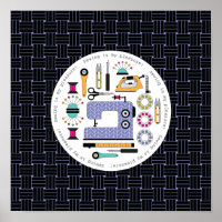 Fournitures et outils de couture modernes Motif