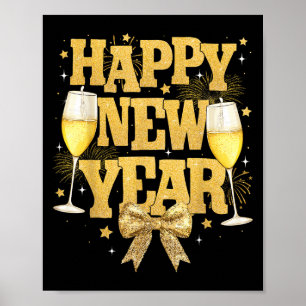 Poster Fournitures pour la fête du Nouvel An 2025 Bonne A
