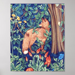 Poster Fox Dans La Forêt William Morris