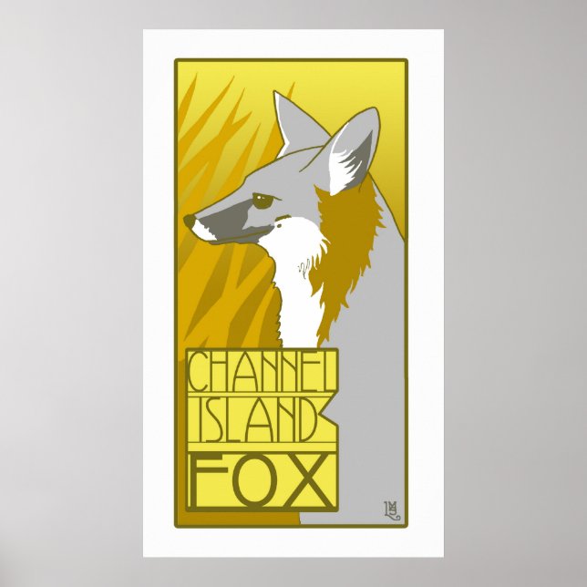 Poster Fox de l'île de Channel (Devant)