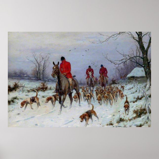 Poster Fox Huntsmen et Hounds Retour à la maison (Devant)