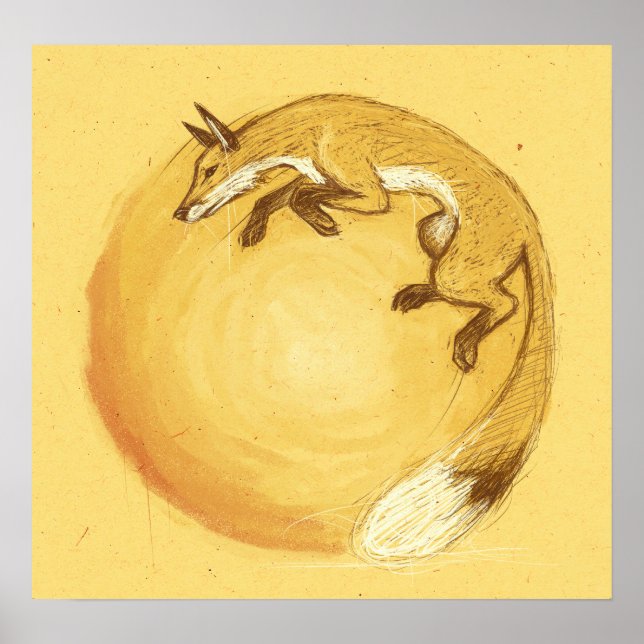 Poster Fox Jump (Devant)