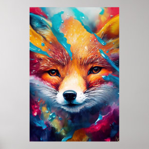 Poster Fox Red fox Animal Discovery Adventure Nature