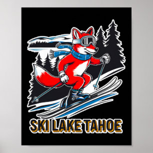 Poster Fox Ski Alpine Ski Adventure Lake Tahoe Califor