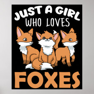 Poster Fox Toxits Women Fox Toxits Girls Fox Lover Fox