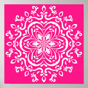 Poster Foxglove Mandala