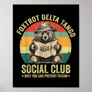 Poster Foxtrot Delta Tango Social Club Protégez notre nat
