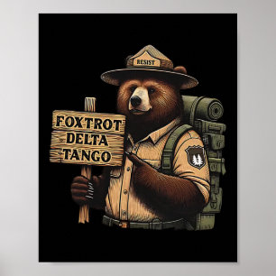 Poster Foxtrots Delta Tangos résiste à la forêt nationale