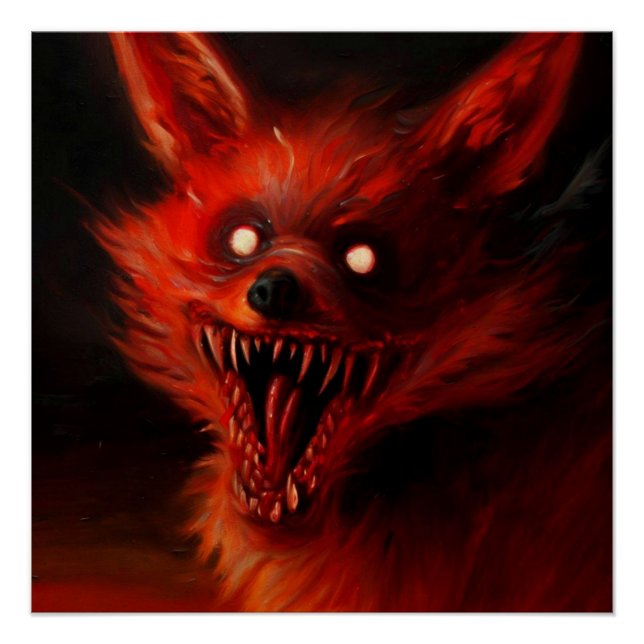 Poster Foxy | Papier brillant (Devant)