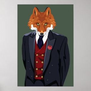 Poster Foxy Portrait