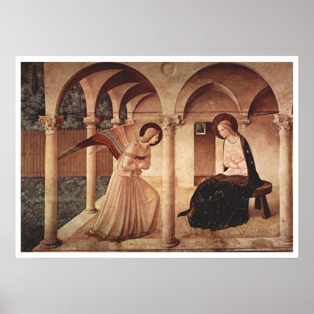Poster Fra Angelico - Annonciation (Devant)