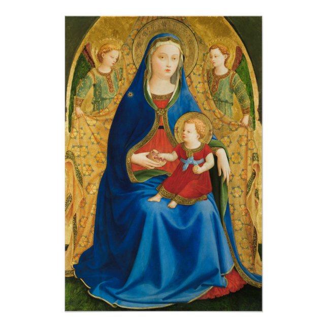 Poster Fra Angelico Vierge avec grenade CC0845 (Devant)