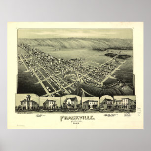 Poster Frackville, Pennsylvanie (1889)