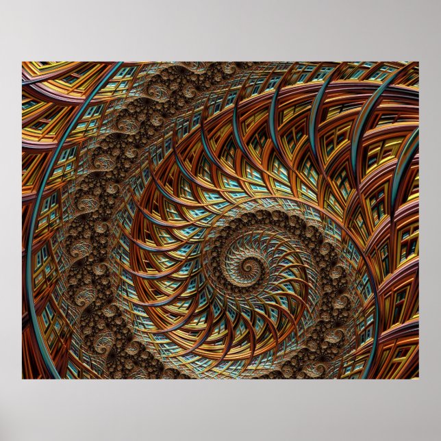 Poster Fractal Art 46 (Devant)
