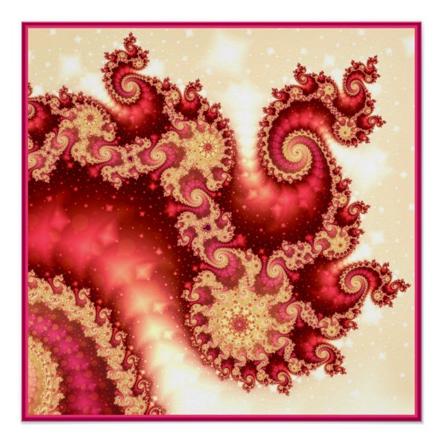 Poster Fractal de Seahorse Valley (Devant)