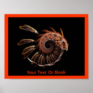 Poster Fractal Firebird