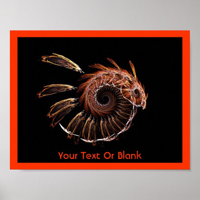 Poster Fractal Firebird (Devant)