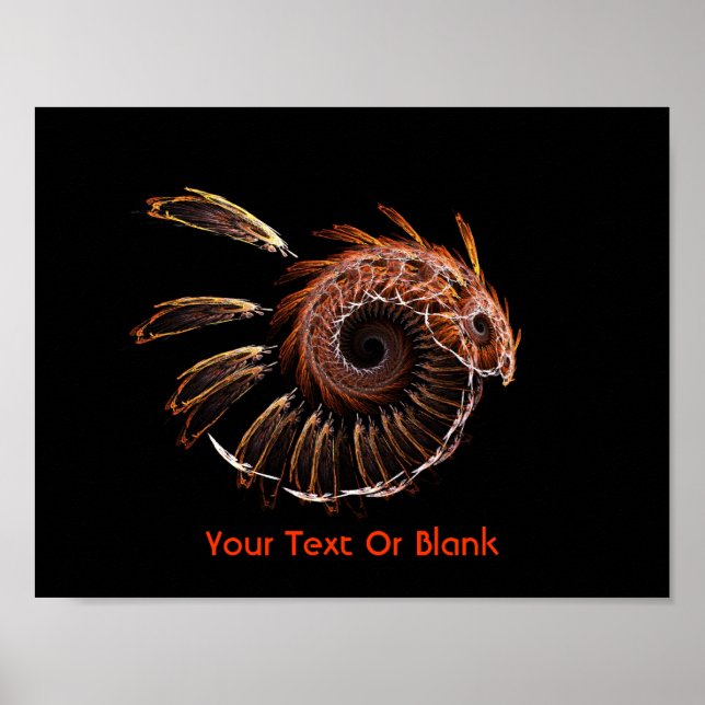 Poster Fractal Firebird (Devant)