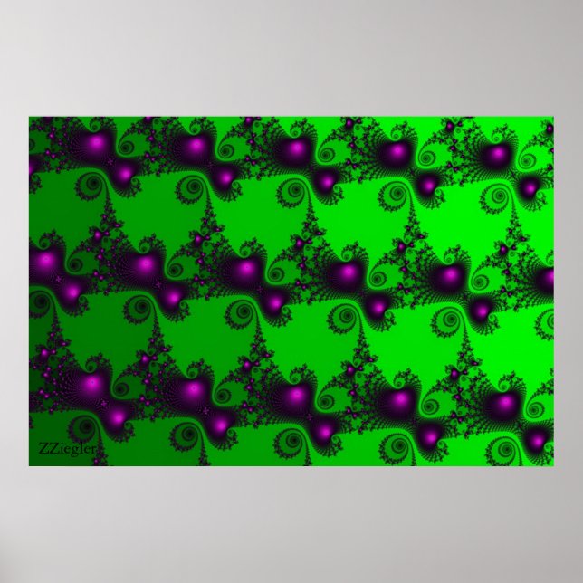 Poster Fractal haute résolution Ziegler 1ère série (Devant)
