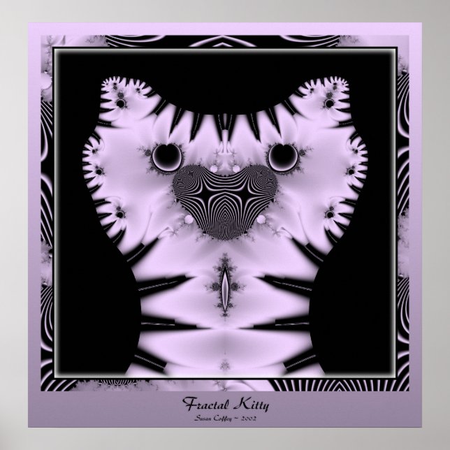 Poster Fractal Kitty (Devant)