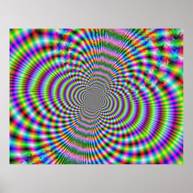 Poster Fractal Optical Illusion 2 (Devant)