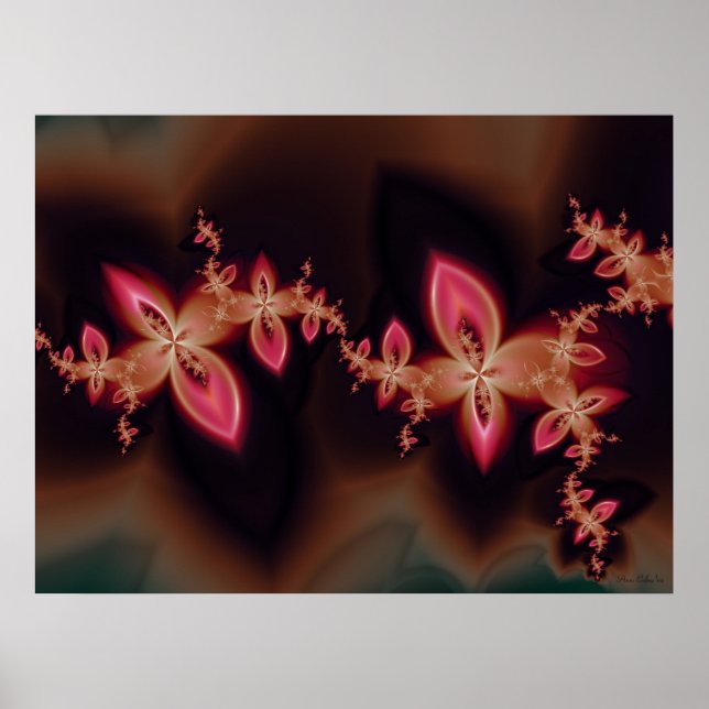 Poster Fractal Padparadscha (Devant)