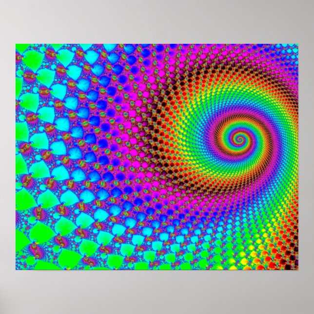Poster Fractale Abstraite (Devant)