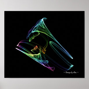 Poster Fractale de trompette