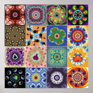 Poster fractales mandelbrot