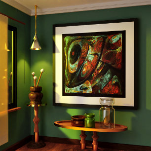 Poster Fractionner l'art Abstrait