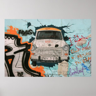 Poster Fragment du mur de Berlin