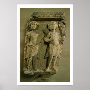 Poster Fragment d'une plaque de bas-soulagement