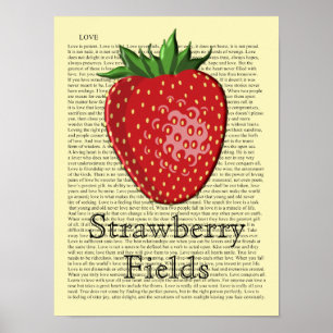 Poster Fraise - Art Print