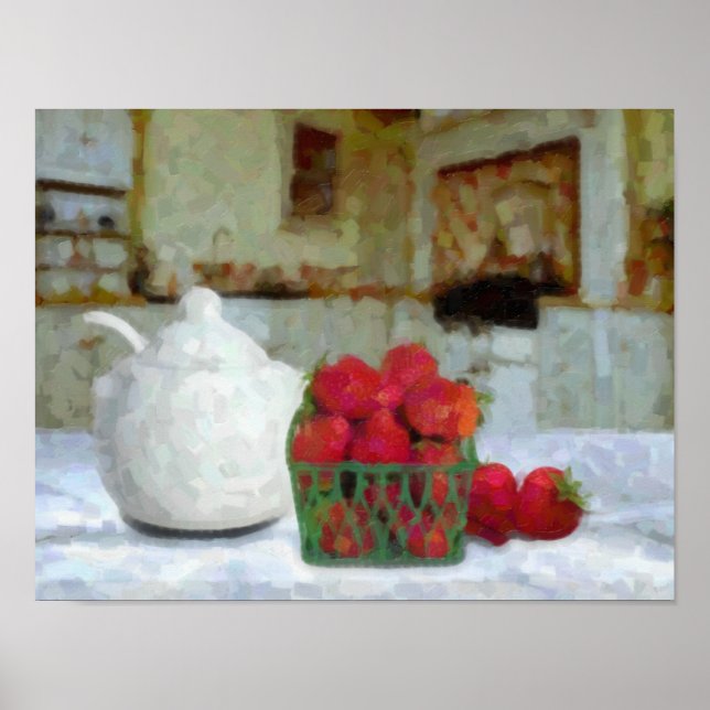 Poster Fraises (Devant)
