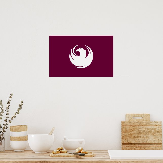 Poster Framed print with Flag of Phoenix, Arizona (Cuisine)