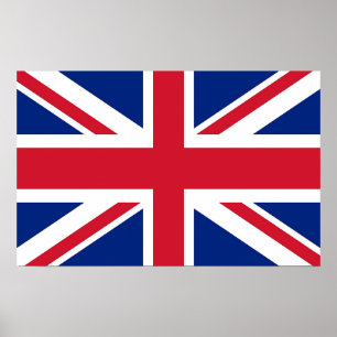 Poster Framed print with Flag of United Kingdom