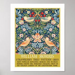 Poster Frameur de fraises - Conception de William Morris