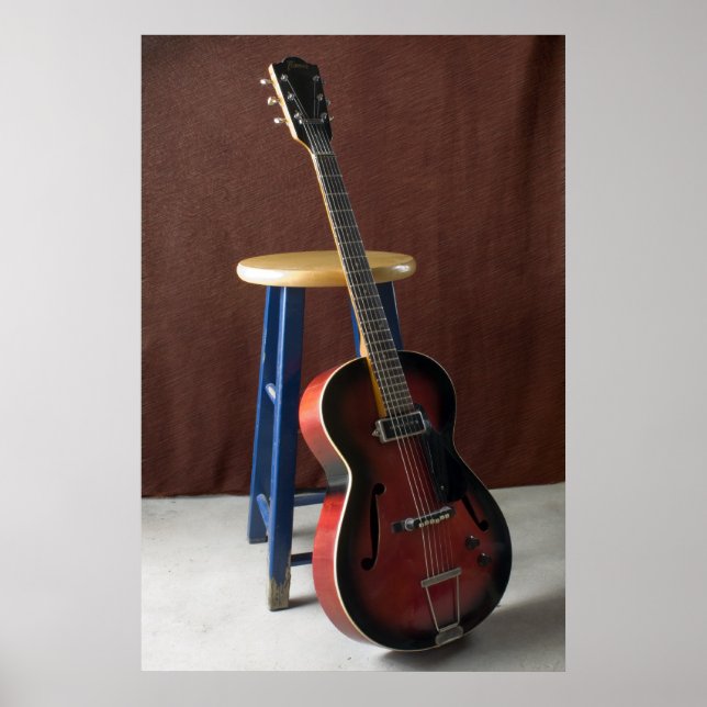 Poster Framus Hollowbody Électrique Guitare d'art (Devant)