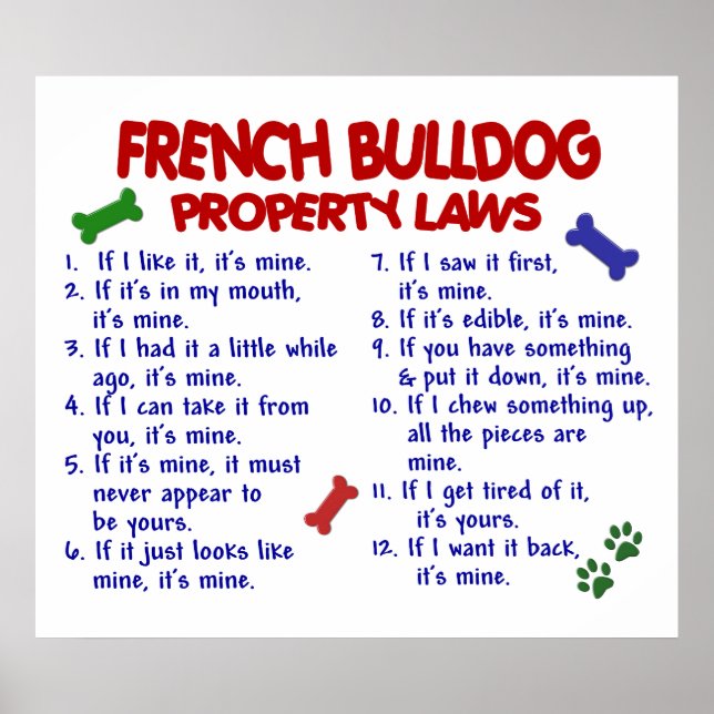POSTER FRANÇAIS BULLDOG PL2 (Devant)