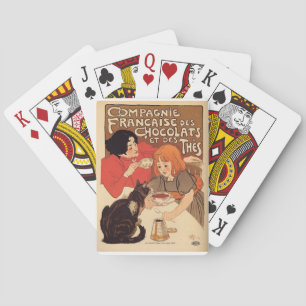 Poster français ensemble de cartes à jouer