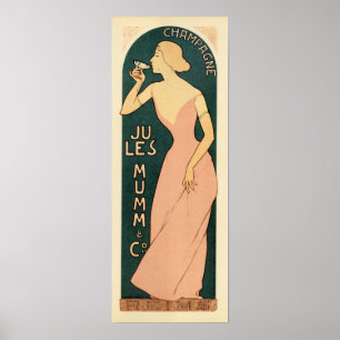 Poster Français JULES MUMM CHAMPAGNE Maurice Realier Duma