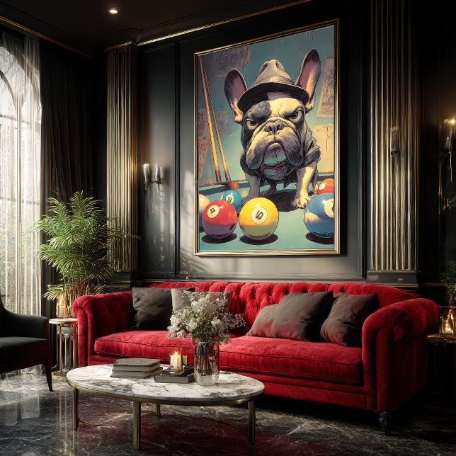 Poster Français Pool Shark : Trilby Hustler Art (Créateur téléchargé)