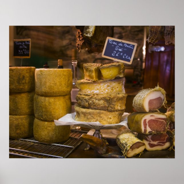 Poster France, Corse. Fromages locaux et charcuterie (Devant)