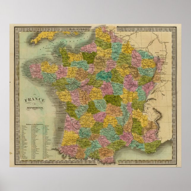 Poster France Dans Les Départements (Devant)