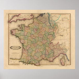 Poster France, departments