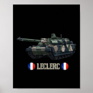 Poster France Militaire Moderne Guerre Main Bataille Tank