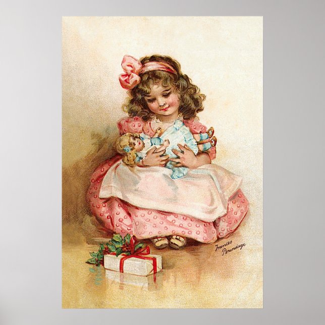 Poster Frances Brundage - Fille avec poupée (Devant)