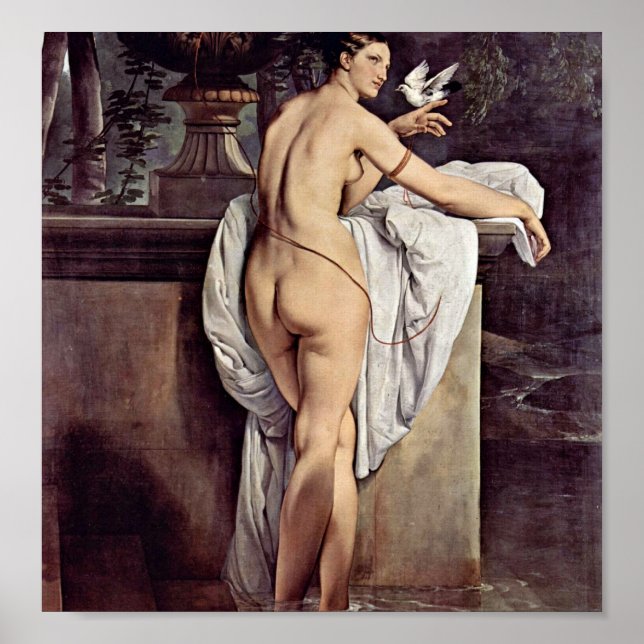 Poster Francesco Hayez - Carlotta Chabert comme Vénus (Devant)