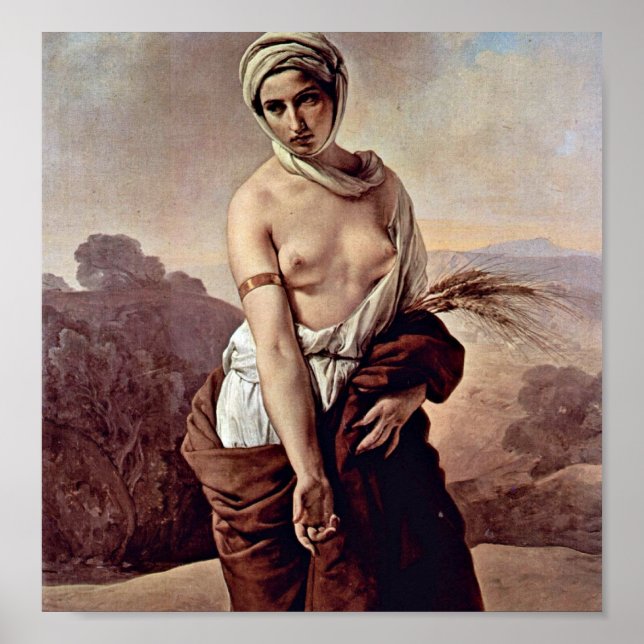 Poster Francesco Hayez - Ruth (Devant)